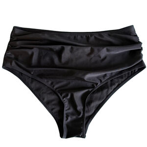 Source Unknown Black High-Waisted Bikini 2XL Resort Swim